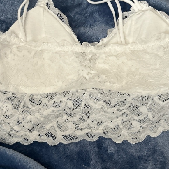Lingerie Set White Lace Bralette Bra Matching Panties Waist Fit sexy pick size - Picture 8 of 12